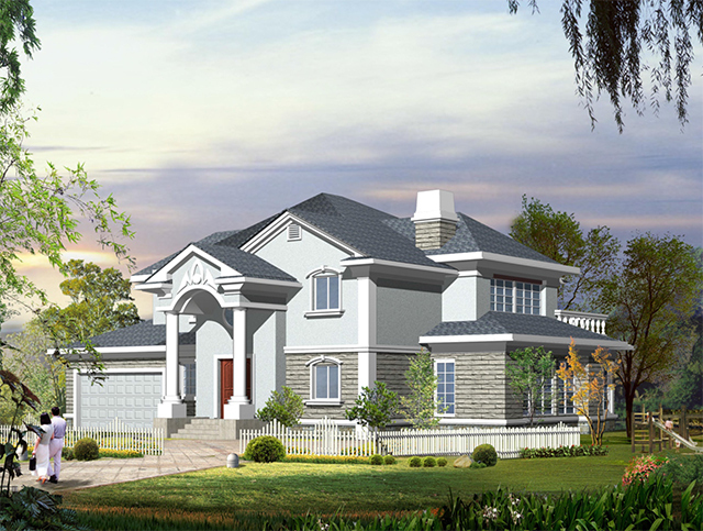 Two story villa design