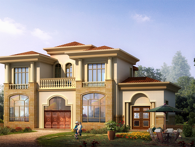 Two story villa design